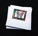 Watercolour Wings - Handcrafted (blank) Card - dr17-0032